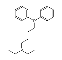 4-diethylphosphanylbutyl(diphenyl)phosphane Structure