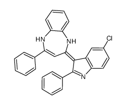 2-(5-chloro-2-phenylindol-3-ylidene)-4-phenyl-1,5-dihydro-1,5-benzodiazepine Structure