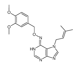 7-(3-Methyl-but-2-enyl)-1,7-dihydro-purin-6-one O-(3,4-dimethoxy-benzyl)-oxime Structure