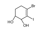 (1S,2S)-4-bromo-3-iodocyclohex-3-ene-1,2-diol结构式