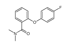 2-(4-fluorophenoxy)-N,N-dimethylbenzamide结构式