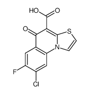 8-chloro-7-fluoro-5-oxo-5H-thiazolo[3,2-a]quinoline-4-carboxylic acid结构式