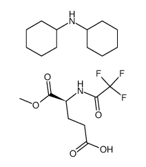 N-Tfa-L-Glu-OMe-γ-Dcha Salt结构式