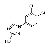 1-(3,4-dichlorophenyl)-3-hydroxy-1,2,4-1H-triazole结构式