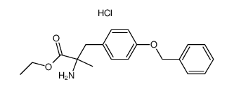 ethyl 2-amino-3-(4-(benzyloxy)phenyl)-2-methylpropanoate hydrochloride Structure