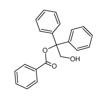 2-benzoyloxy-2,2-diphenyl-ethanol结构式