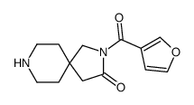 2-(3-Furoyl)-2,8-diazaspiro[4.5]decan-3-one Structure