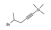 4-bromo-1-(trimethylsilyl)-1-pentyne结构式