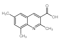 2,6,8-三甲基-喹啉-3-羧酸结构式