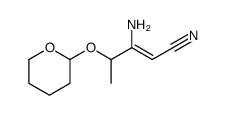 3-amino-4-(oxan-2-yloxy)pent-2-enenitrile Structure