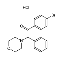 1-(4-Bromo-phenyl)-2-morpholin-4-yl-2-phenyl-ethanone; hydrochloride结构式