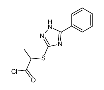 2-[(5-phenyl-1H-1,2,4-triazol-3-yl)sulfanyl]propanoyl chloride Structure