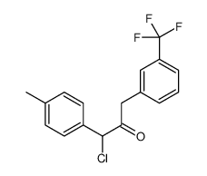 1-chloro-1-(4-methylphenyl)-3-[3-(trifluoromethyl)phenyl]propan-2-one Structure