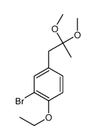 2-bromo-4-(2,2-dimethoxypropyl)-1-ethoxybenzene Structure