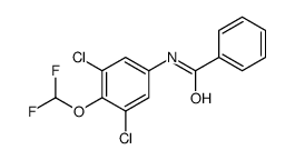 N-[3,5-dichloro-4-(difluoromethoxy)phenyl]benzamide Structure