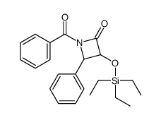 1-Benzoyl-4-phenyl-3-[(triethylsilyl)oxy]-2-azetidinone Structure