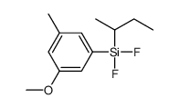 butan-2-yl-difluoro-(3-methoxy-5-methylphenyl)silane Structure