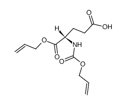 N-allyloxycarbonyl α-allyl-L-glutamate Structure