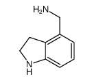 2,3-二氢-1H-吲哚-4-甲胺结构式