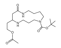 7-tert-butoxycarbonyl-12-(2-acetoxyethyl)-2,7,11-triazatridecanone Structure