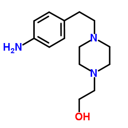 2-{4-[2-(4-Aminophenyl)ethyl]-1-piperazinyl}ethanol结构式