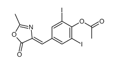 4-[[4-(Acetyloxy)-3,5-diiodophenyl]methylene]-2-methyl-5(4H)-oxazolone picture