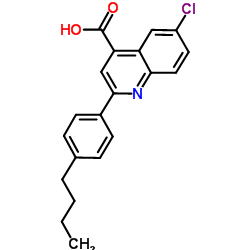 2-(4-Butylphenyl)-6-chloro-4-quinolinecarboxylic acid结构式