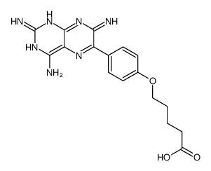 5-[4-(2,4,7-triaminopteridin-6-yl)phenoxy]pentanoic acid Structure