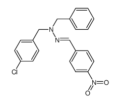 4-nitro-benzaldehyde-[benzyl-(4-chloro-benzyl)-hydrazone] Structure