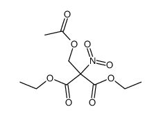 acetoxymethyl-nitro-malonic acid diethyl ester Structure