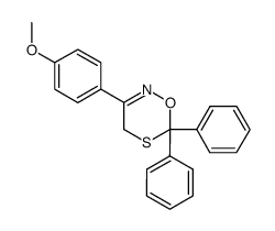 3-(4-Methoxy-phenyl)-6,6-diphenyl-4H-[1,5,2]oxathiazine结构式