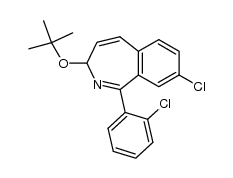 8-chloro-1-(2-chlorophenyl)-3-(1,1,-dimethylethoxy)-3H-2-benzazepine Structure