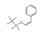 (Z)-β-tert-butyldimethylsilyloxystyrene结构式