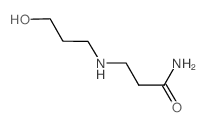 3-[(3-Hydroxypropyl)amino]propanamide结构式