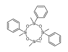 2,2,4,6,8-pentamethyl-4,6,8-triphenyl-1,3,5,7,2,4,6,8-tetraoxatetrasilocane Structure