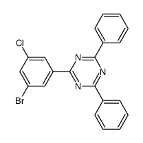 2-(3-溴-5-氯苯基)-4,6-二苯基-1,3,5-三嗪环结构式