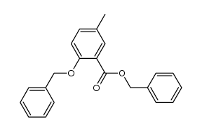 phenylmethyl 5-methyl-2-[(phenylmethyl)oxy]benzoate Structure