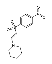 p-Nitrophenyl-β-piperidylaminovinylsulfon Structure