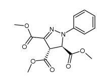 trimethyl trans-1-phenyl-2-pyrazoline-3,4,5-tricarboxylate结构式