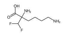 2,6-diamino-2-(difluoromethyl)hexanoic acid Structure