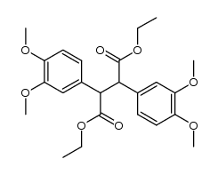 diethyl meso-α,β-di(3,4-dimethoxyphenyl)succinate Structure