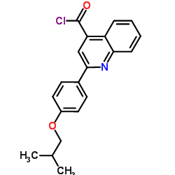 2-(4-Isobutoxyphenyl)-4-quinolinecarbonyl chloride structure