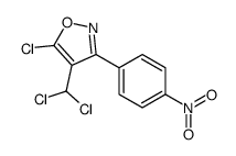 5-chloro-4-(dichloromethyl)-3-(4-nitrophenyl)-1,2-oxazole Structure