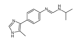 N-Isopropyl-N'-[4-(5-methyl-1H-imidazol-4-yl)-phenyl]-formamidine结构式