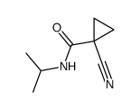 Cyclopropanecarboxamide, 1-cyano-N-(1-methylethyl)- (9CI)结构式