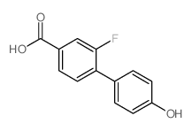 3-氟-4-(4-羟苯基)苯甲酸结构式