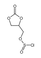 (2-oxo-1,3-dioxolan-4-yl)methyl sulfurochloridite Structure