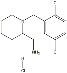 (1-(2,5-dichlorobenzyl)piperidin-2-yl)methanamine hydrochloride Structure