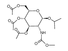 1-methylethyl 3,4,6-tri-O-acetyl-2-deoxy-2-methoxycarbonylamino-β-D-glucopyranoside Structure