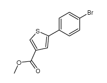 methyl 5-(4-bromophenyl)thiophene-3-carboxylate结构式